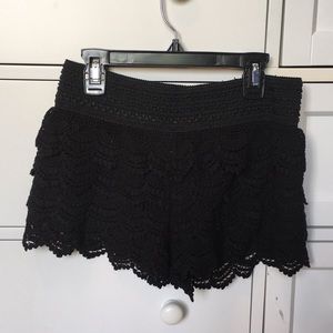 Jolt Black Lace Shorts, Worn Twice!